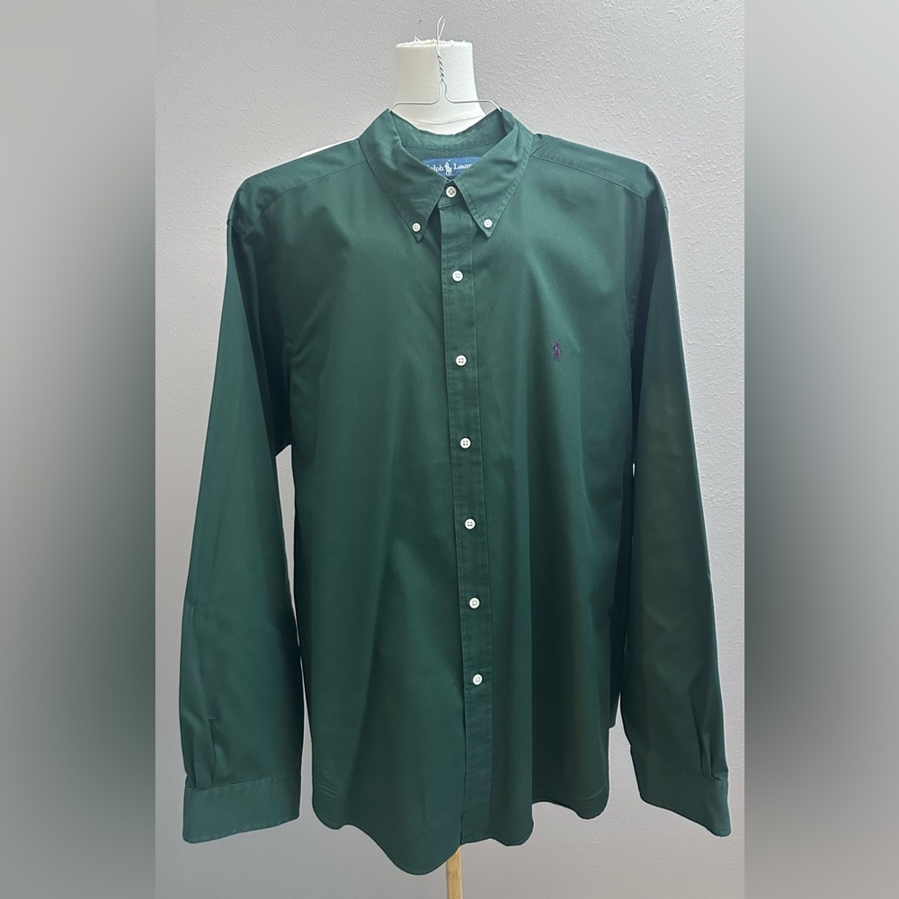 RALPH LAUREN Green CLASSIC FIT Button-Up Shirt